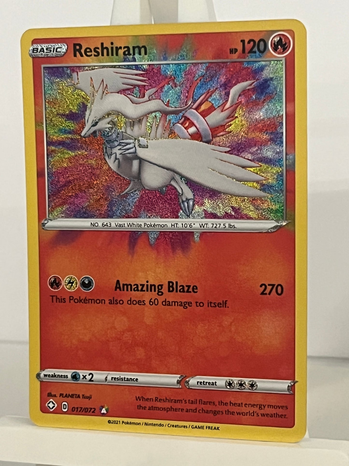 Pokémon TCG - Reshiram 017/072 SHF Shining Fates - English