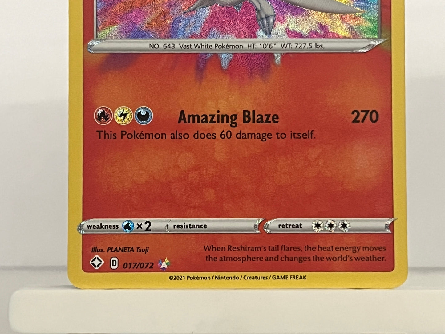 Pokémon TCG - Reshiram 017/072 SHF Shining Fates - English