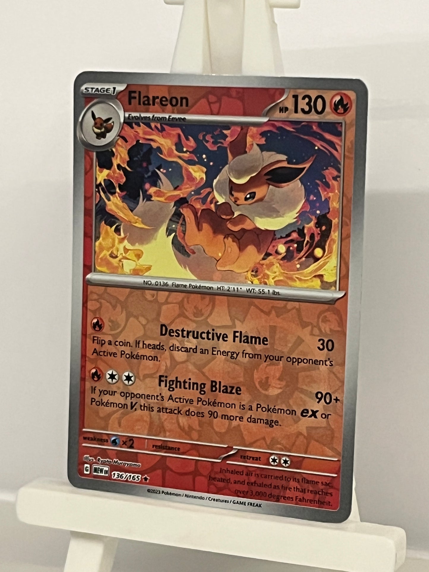 Pokémon TCG - Flareon 136/165 MEW 151 - English