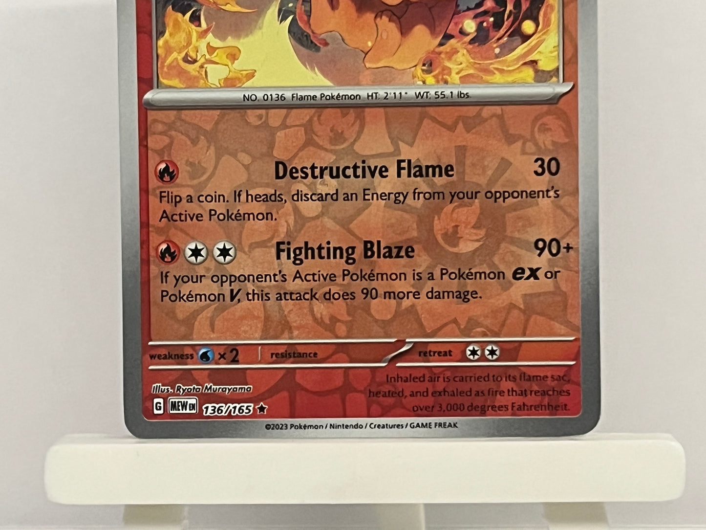 Pokémon TCG - Flareon 136/165 MEW 151 - English