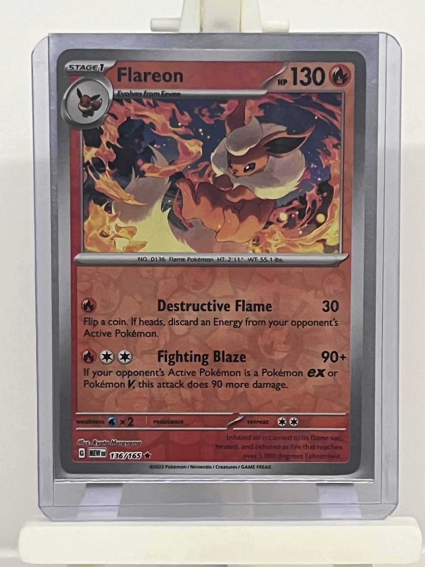 Pokémon TCG - Flareon 136/165 MEW 151 - English