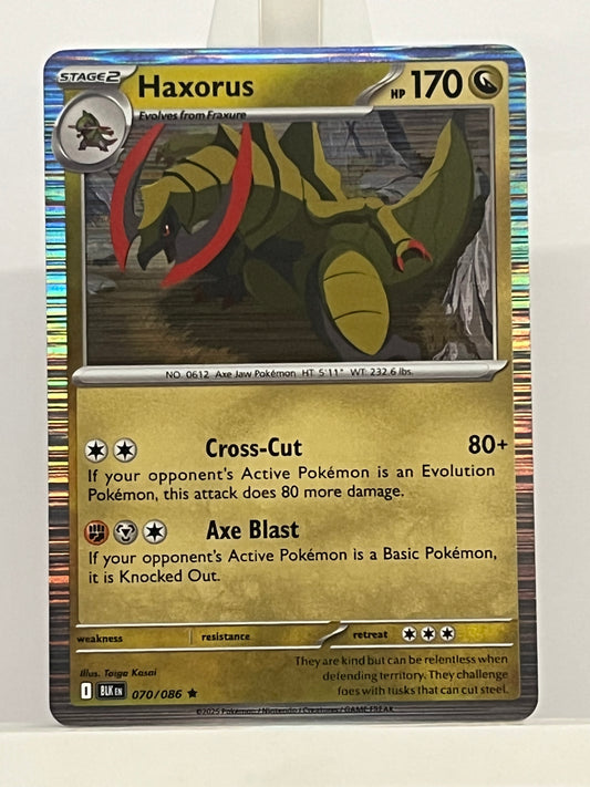 Pokémon TCG - Haxorus 070/086 BLK Black Bolt - English