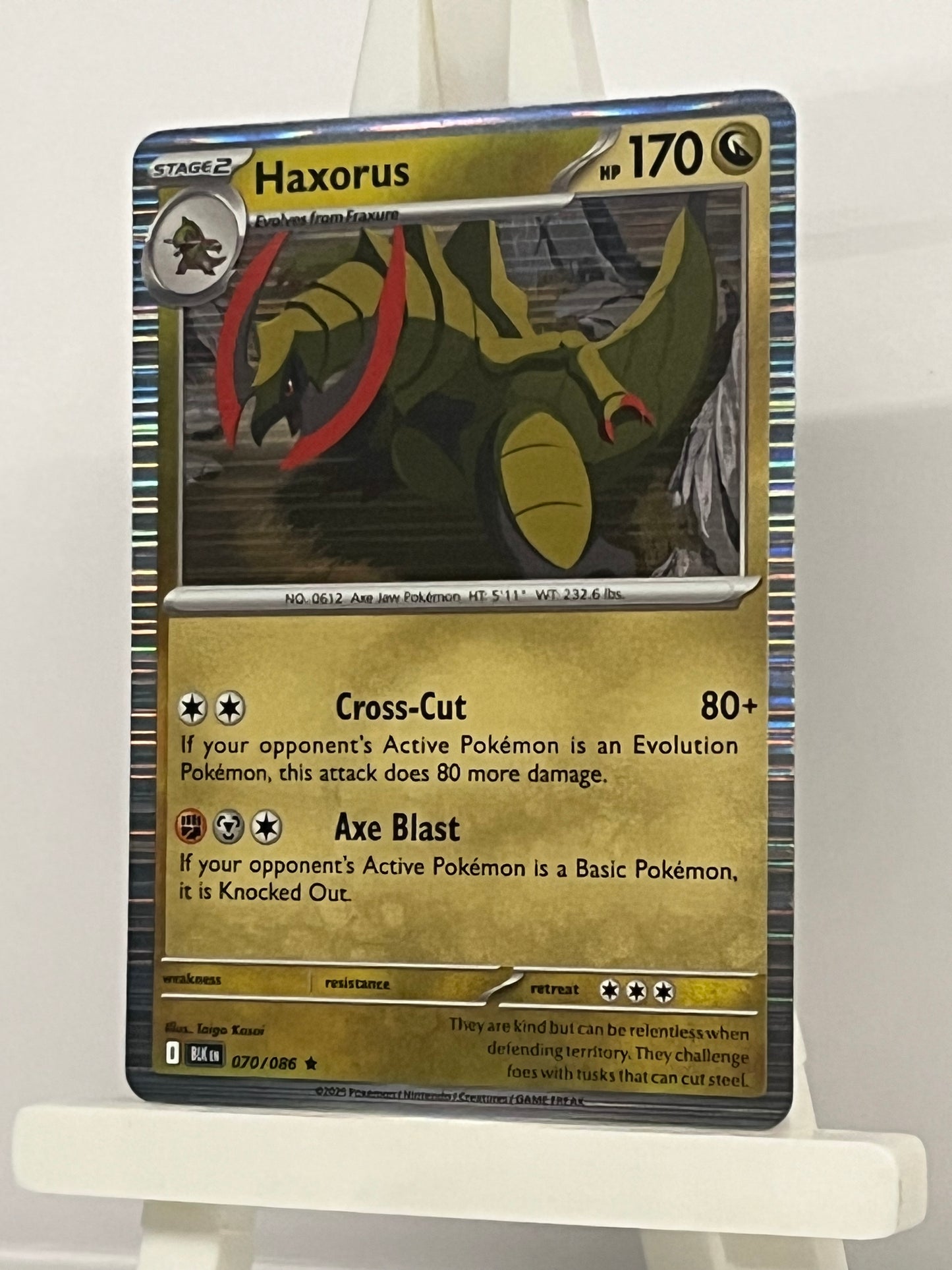 Pokémon TCG - Haxorus 070/086 BLK Black Bolt - English