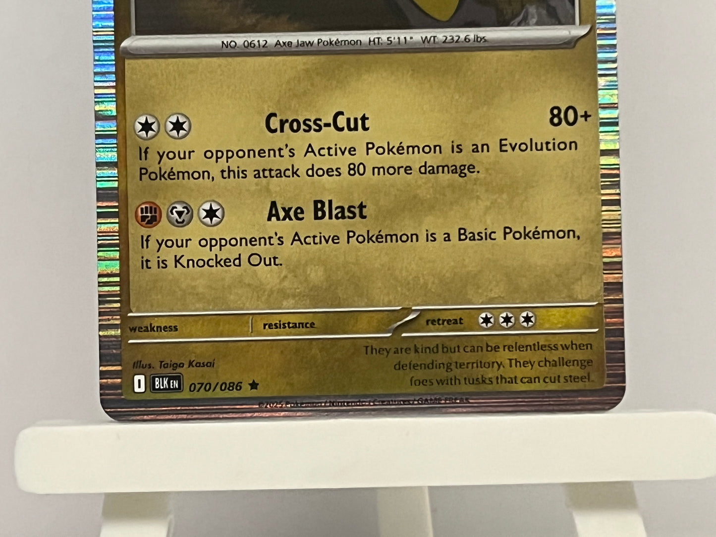 Pokémon TCG - Haxorus 070/086 BLK Black Bolt - English