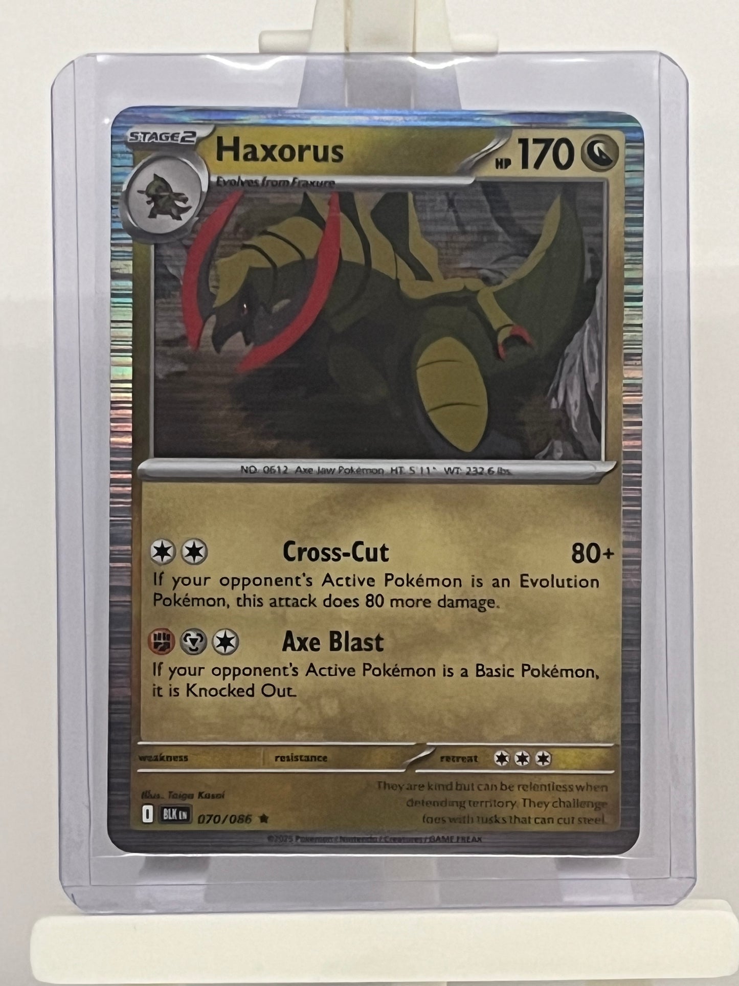 Pokémon TCG - Haxorus 070/086 BLK Black Bolt - English
