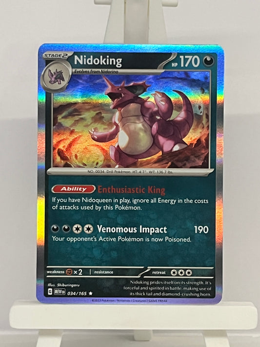 Pokémon TCG - Nidoking 034/165 MEW 151 - English