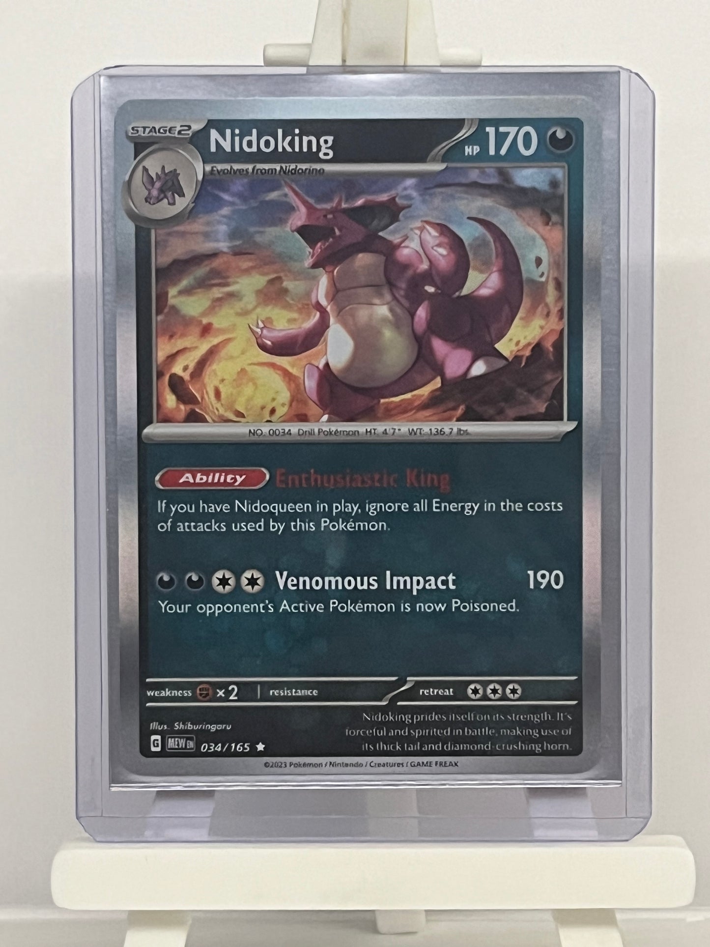 Pokémon TCG - Nidoking 034/165 MEW 151 - English