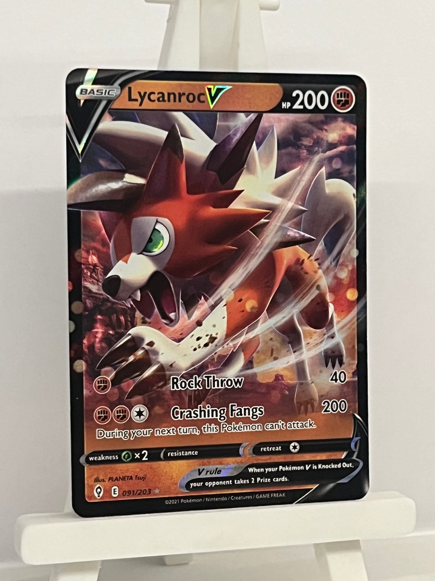 Pokémon TCG - Lycanroc V 091/203 EVS Evolving Skies - English