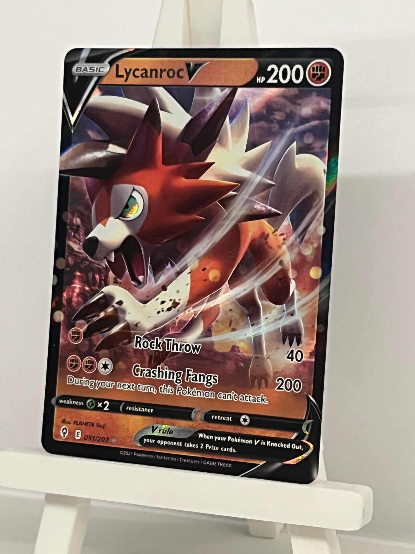 Pokémon TCG - Lycanroc V 091/203 EVS Evolving Skies - English