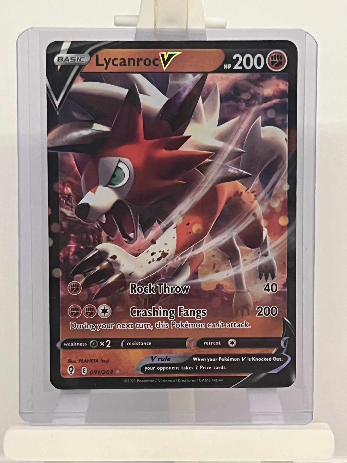 Pokémon TCG - Lycanroc V 091/203 EVS Evolving Skies - English
