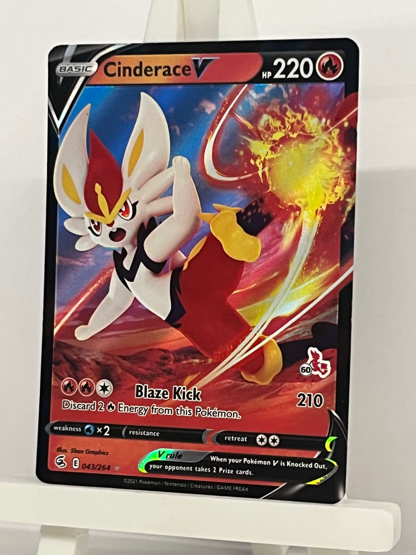 Pokémon TCG - Cinderace V 043/264 FUS Fusion Strike - English
