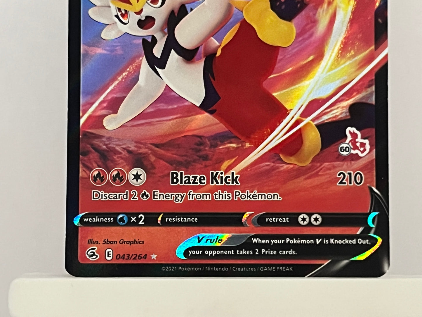 Pokémon TCG - Cinderace V 043/264 FUS Fusion Strike - English