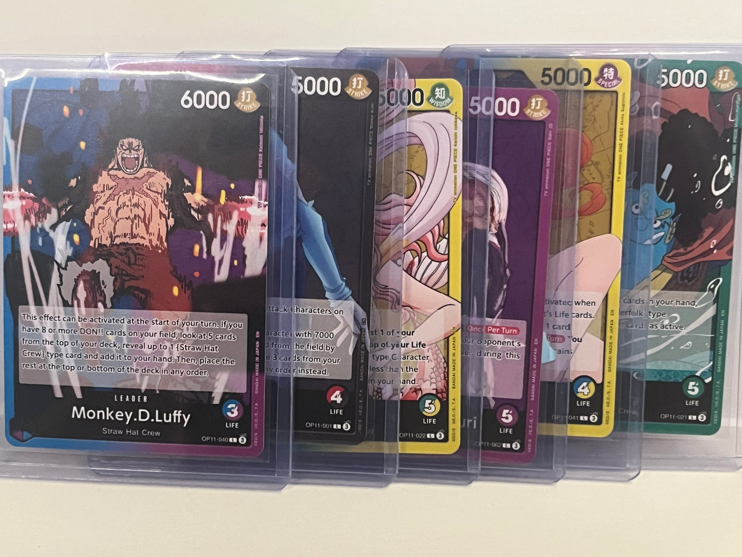 One Piece TCG - OP11 x6 mixed Leader Cards - English